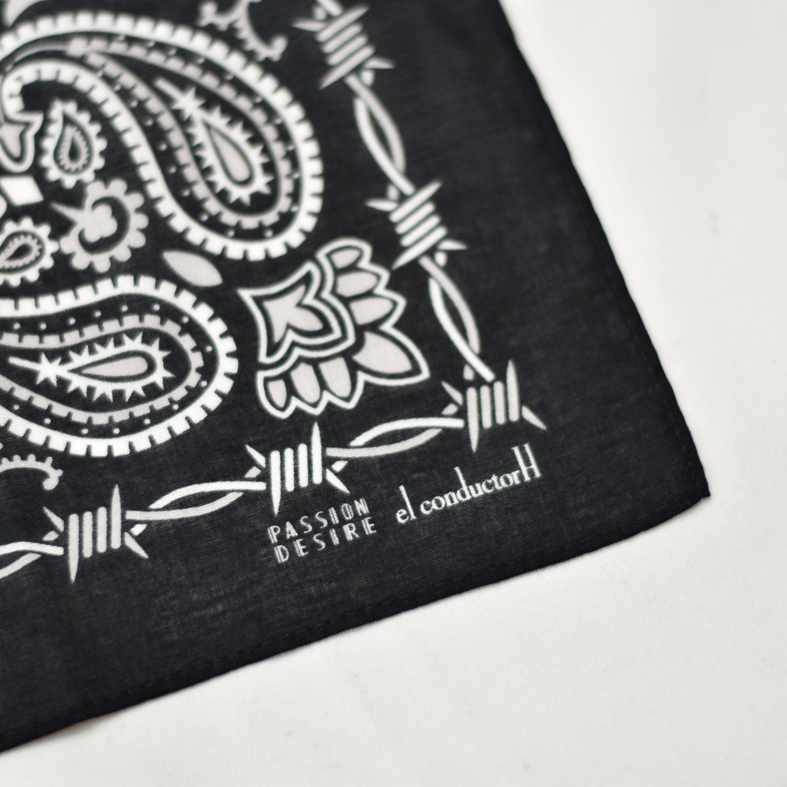 COTTON BANDANA '2FACE (BK)
