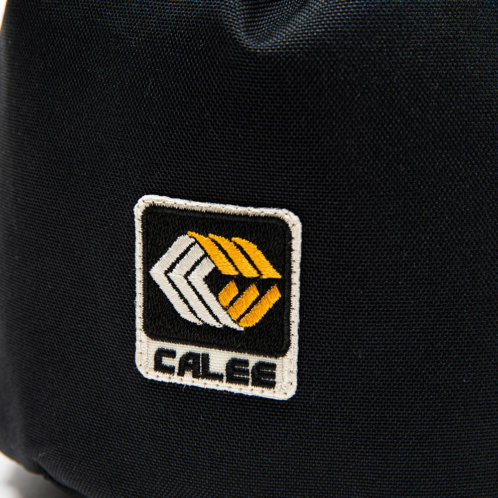 Cordura fabric tm logo purse (Black) / コーデュラ トレードマークロゴ 巾着ポーチ