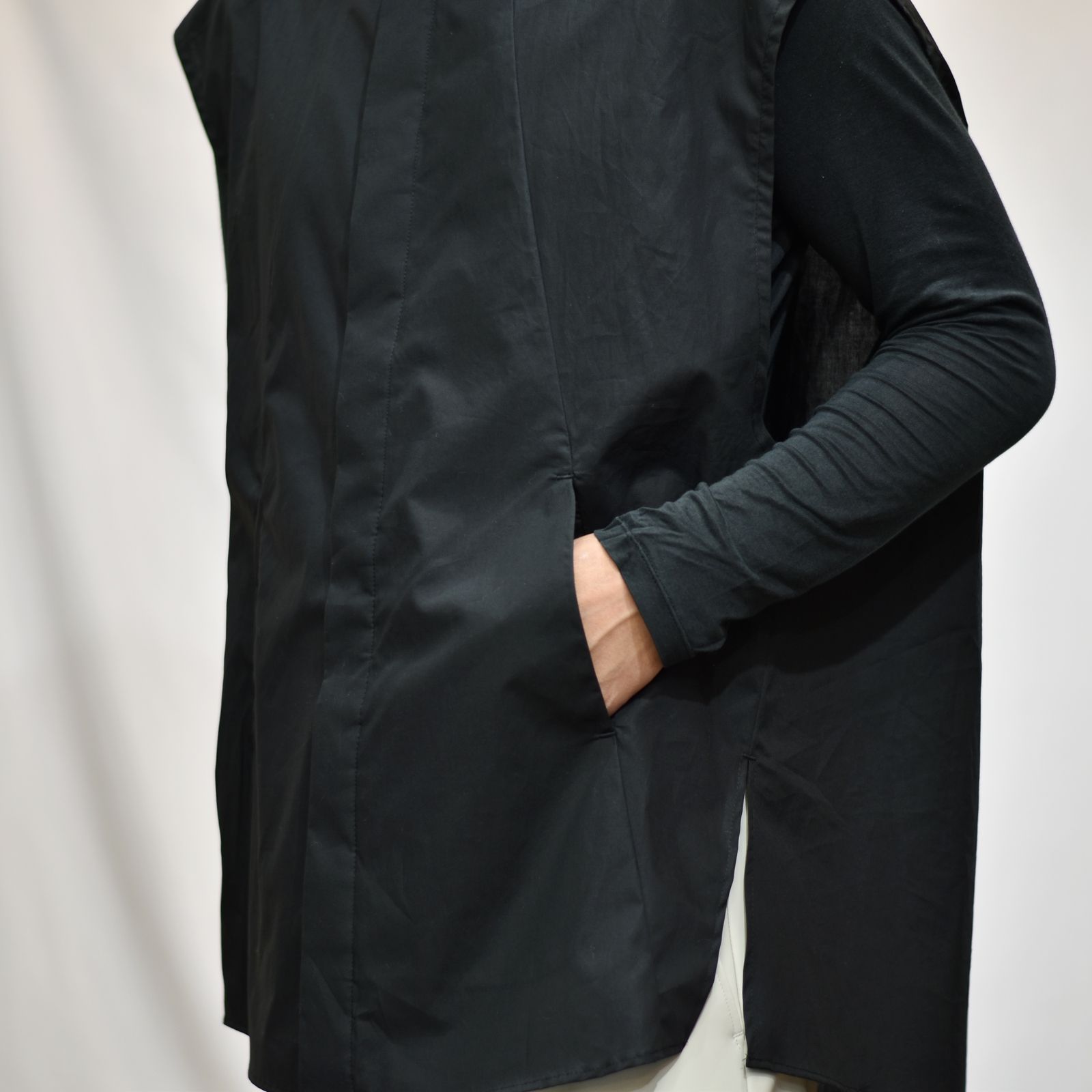 シャツベスト / LB23SS-ESSH01-BC (BLACK)