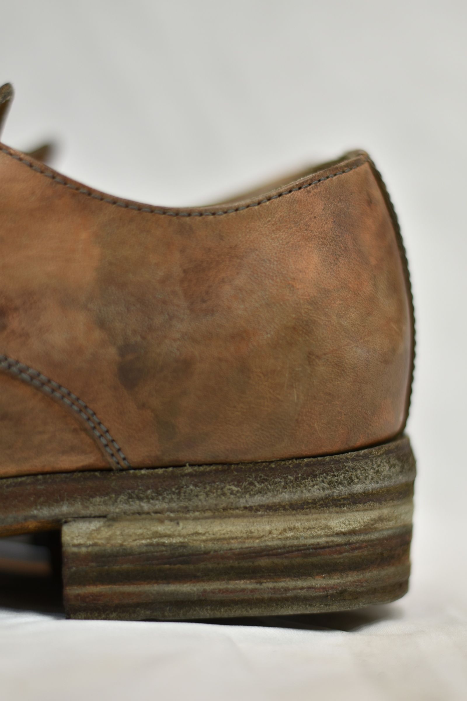 HORSE LEATHER DERBY #2 LINED LEATHER SOLES HAND DYED