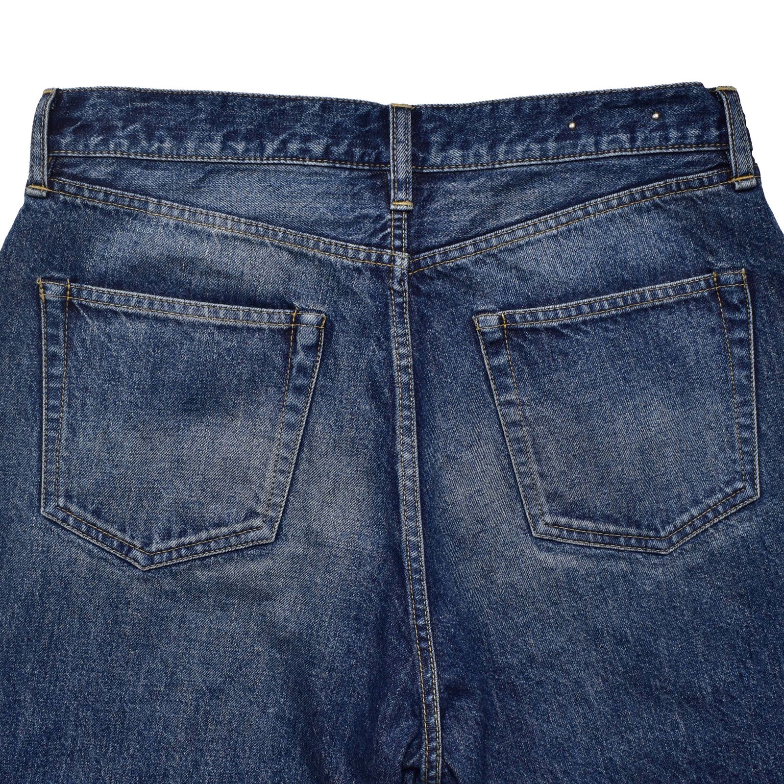 S.Wide Straight Cropped 5pocket USD （USD）｜クロップド デニムパンツ （インディゴ）｜2603-1002