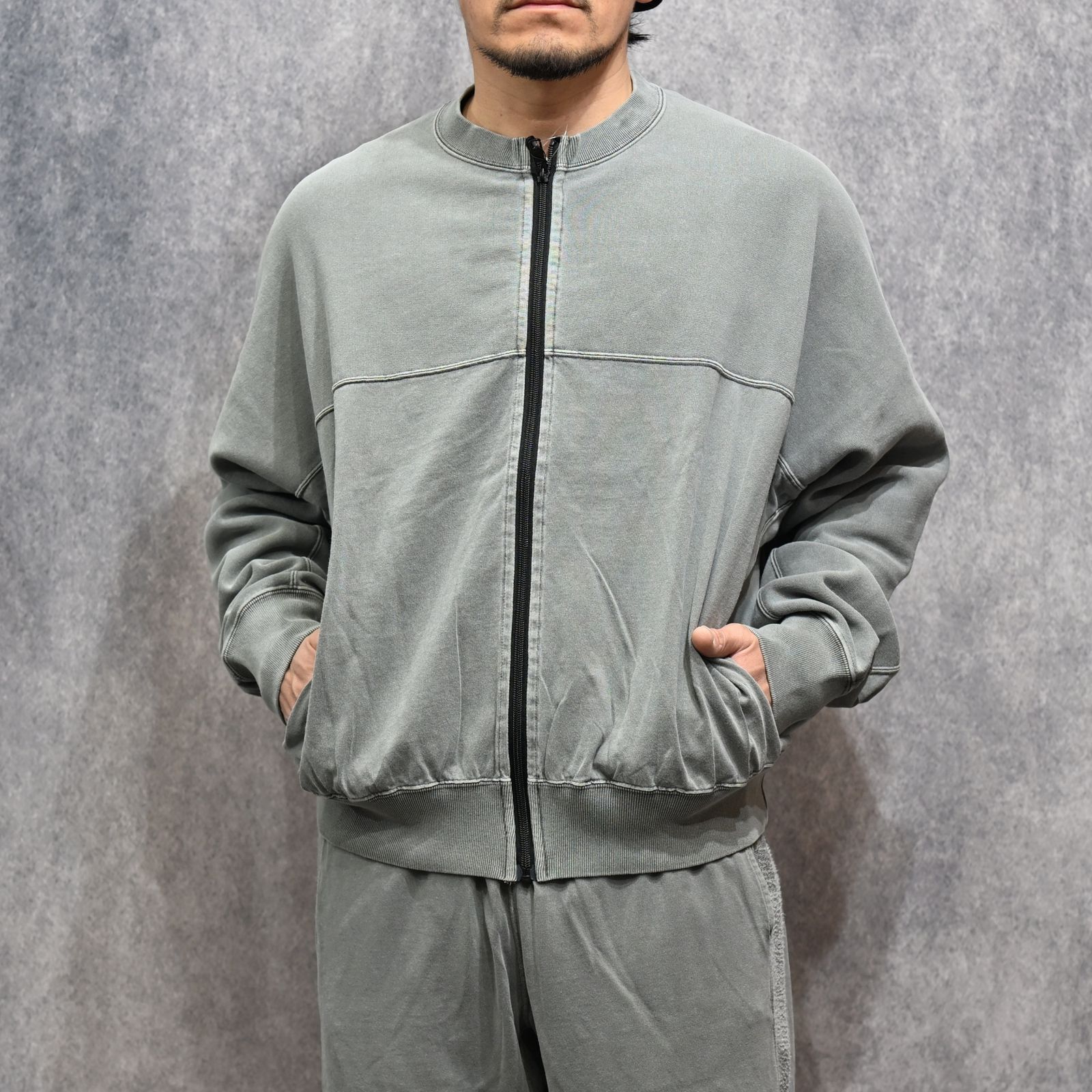 N.HOOLYWOOD × Champion｜REVERSIBLE CARDIGAN （GRAY / グレー）｜リバーシブルカーディガン｜C8-D020