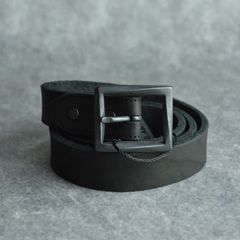 ダブルショルダー製品染め 30㎜ベルト （BLACK / ブラック）