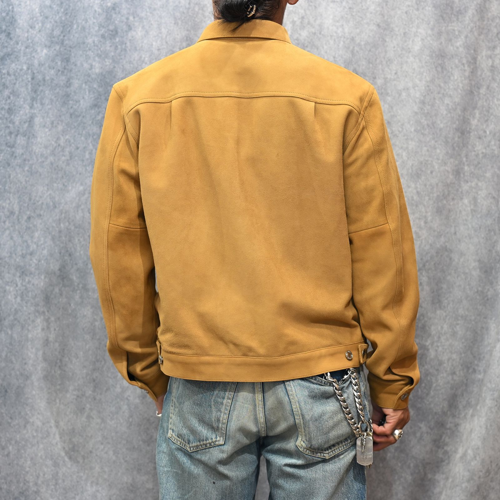 Sheep Suede Trucker JKT （CML） / シープスエード トラッカージャケット  （キャメル）｜2509-8003