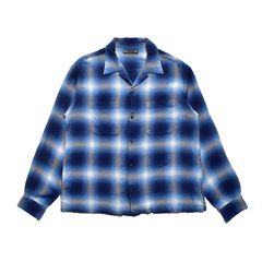 R.Flannel Ombre Open Collar SH （BPT） ｜フランネル オンブレーチェックシャツ｜2604-5002