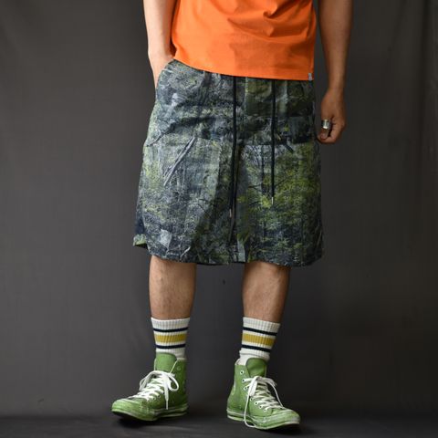 FOREST SHORTS (BLACKGREEN) / 森林(カモフラージュ柄) ショートパンツ