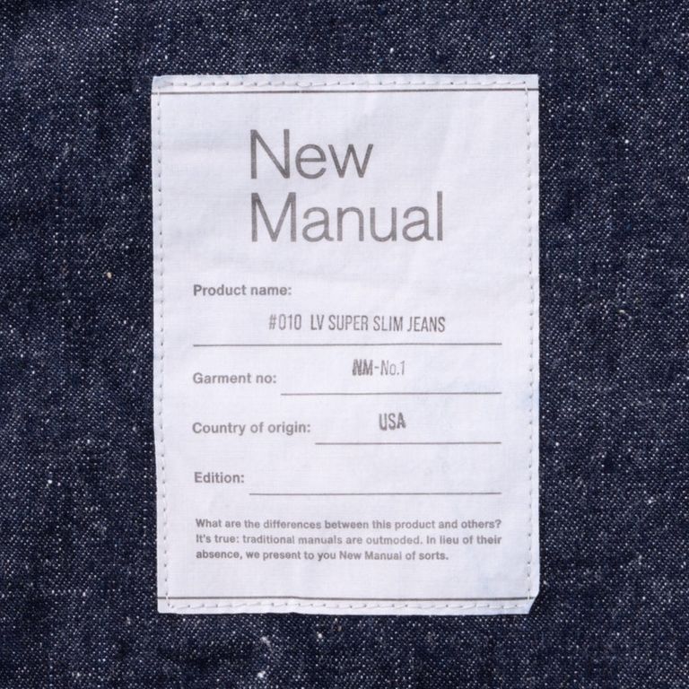 New Manual - #010 LV SUPER SLIM JEANS （OWS） / スーパースリム