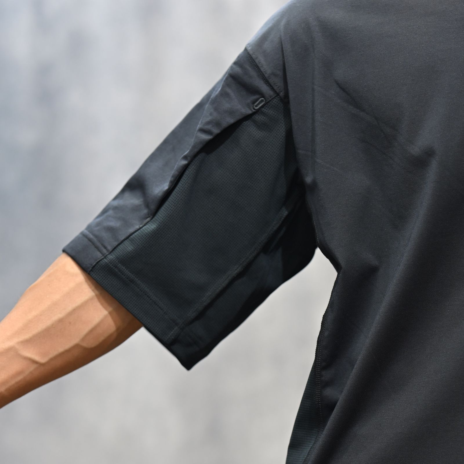 SIDE-PANEL T-SHIRT （BLACK） / ドロップショルダー Tシャツ （BLACK） 9251-CS53-015