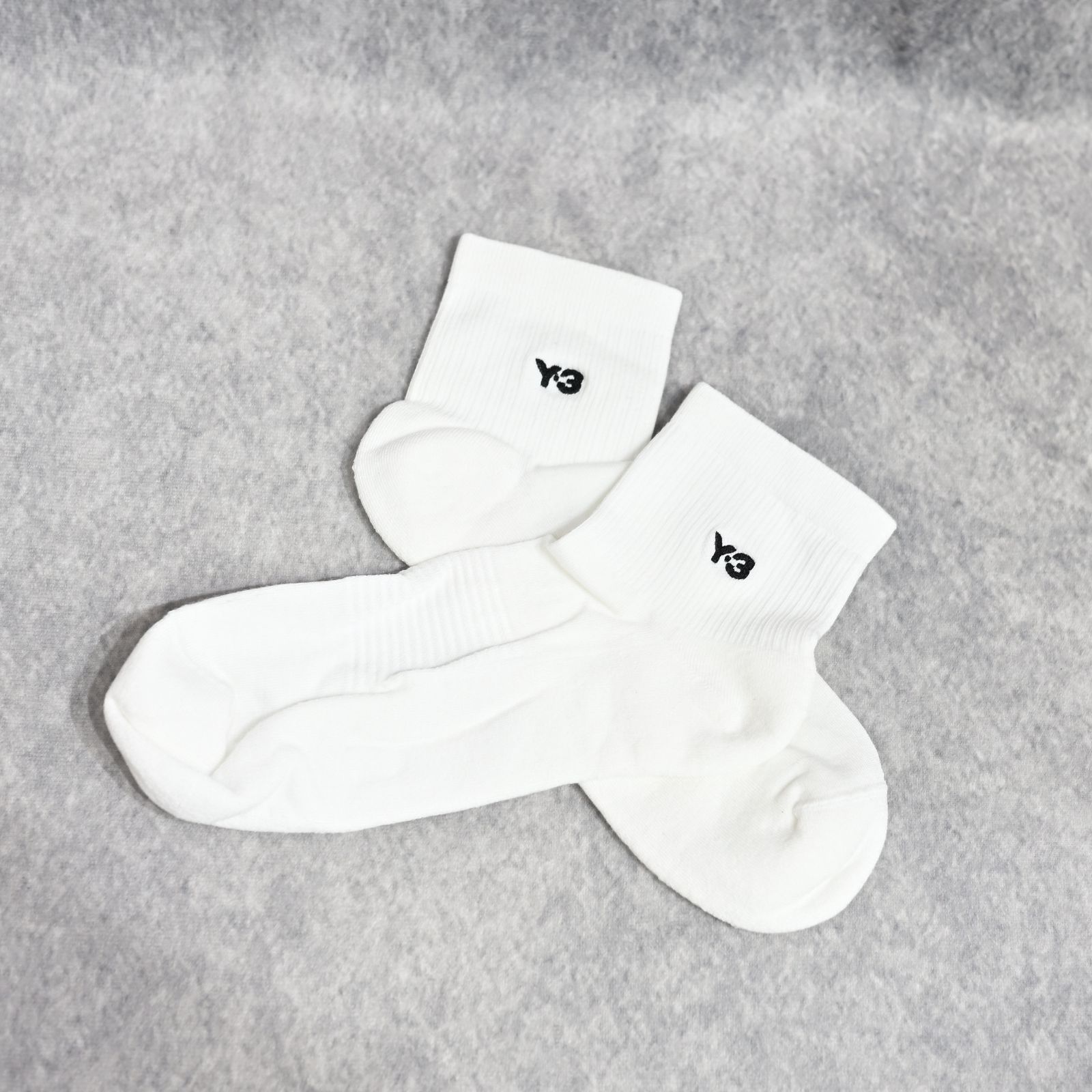 Y-3 CLASSIC LOW SOCKS （WHITE） / ストライプ ソックス （ホワイト）JZ-6274
