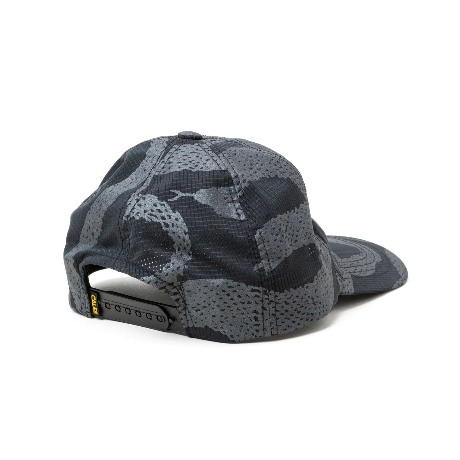DOTAIR®︎ SNAKE PATTERN SOLID CAP ＜REFLECTOR＞ (BLACK) / ドットエア スネーク総柄 浅型キャップ