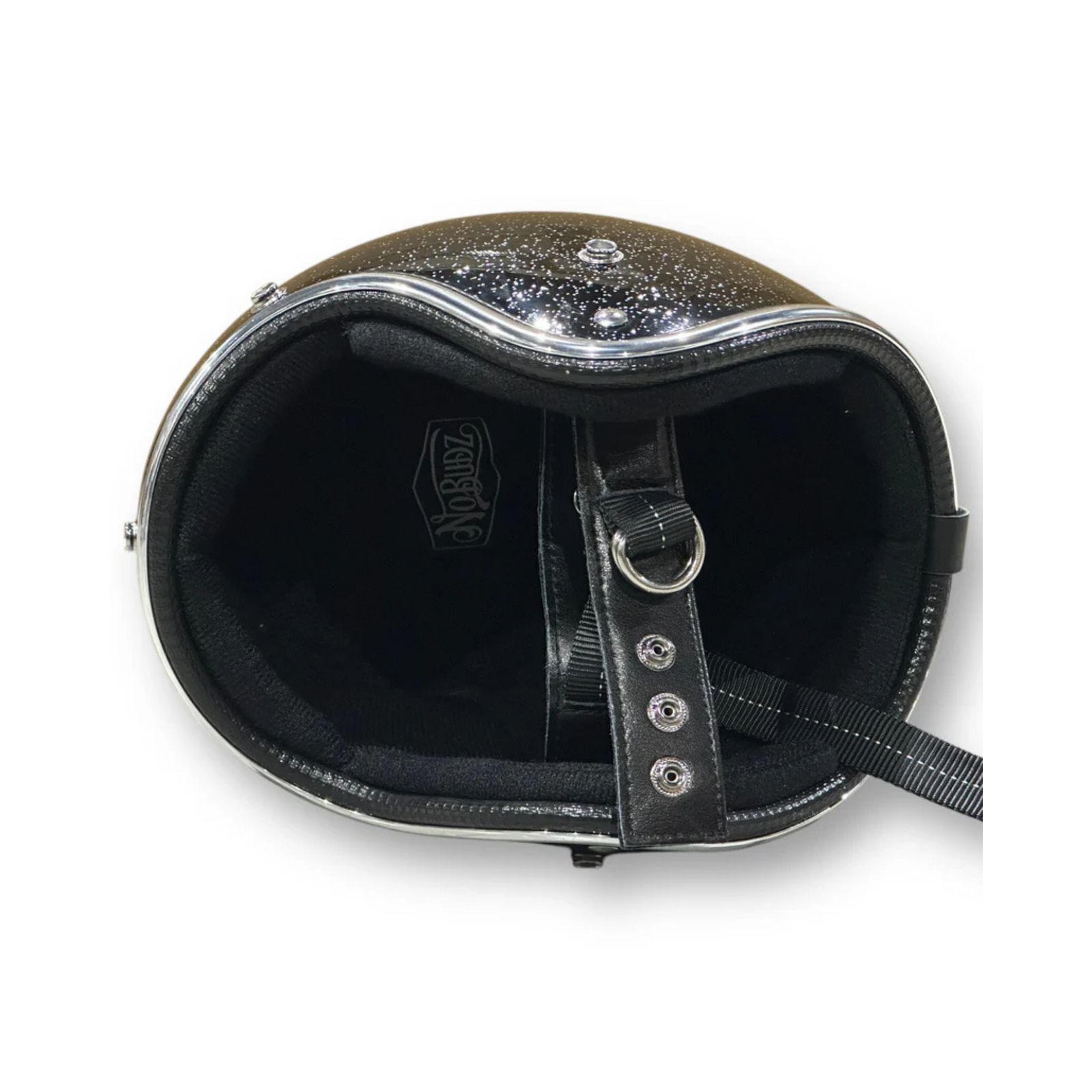 【Mサイズ｜即日発送】 | GLITTER 3/4 HELMET (BLACK) | グリッターヘルメット