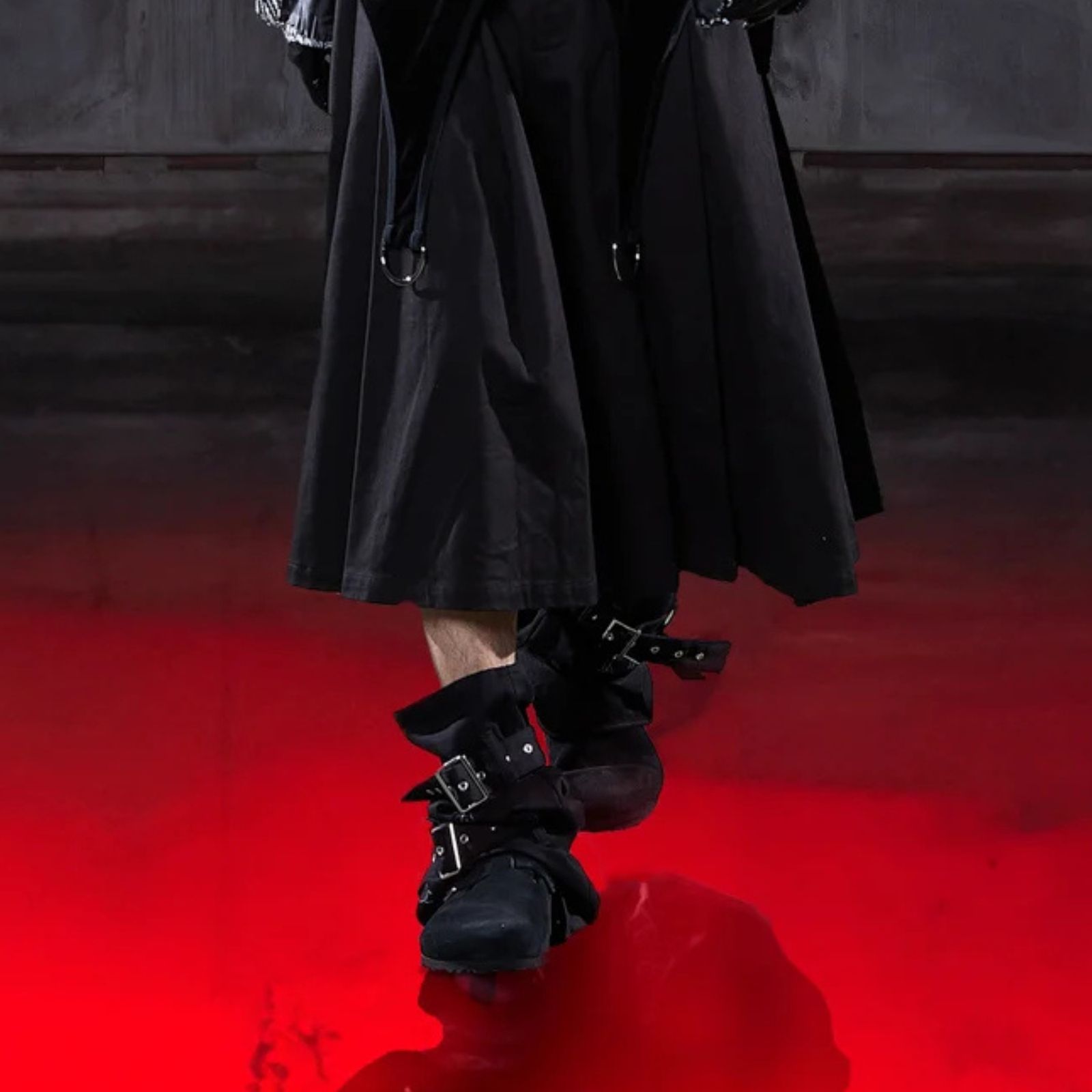 COTTON BELTED LEG WARMER 'PENTAGRAM (BK)｜レッグウォーマー 'ペンタグラム｜PD26SAC03