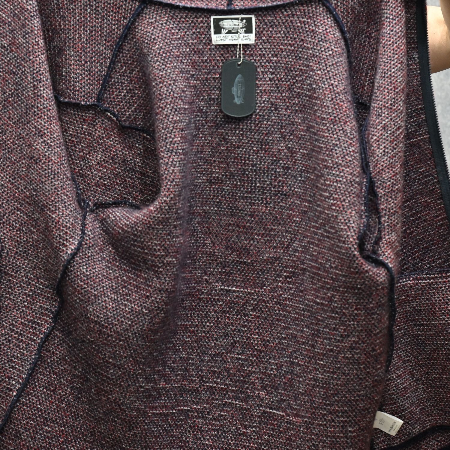 LM Mohair Parka （NAVY / ネイビー） モヘアニット パーカー｜SAN-A-016N