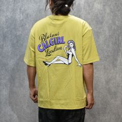 VINTAGE TYPE SYNDICATE RETRO GIRL TEE ＜NATURALLY PAINT DESIGN＞ (YELLOW)｜ワイドシルエット プリントTシャツ｜CL-25SS007NT