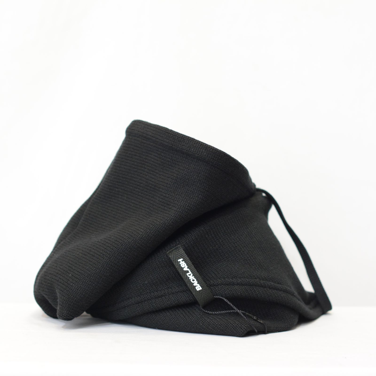 ニットスヌード フーディー （BLACK）