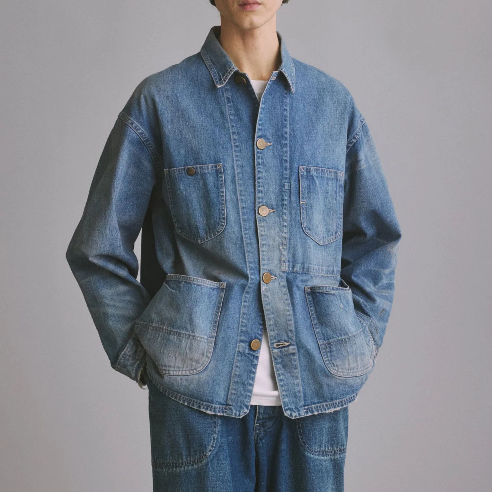 #024 LE CHORE JACKET （L.INDIGO） / カバーオール （ライトインディゴ） 2026SSJK-YY-0012