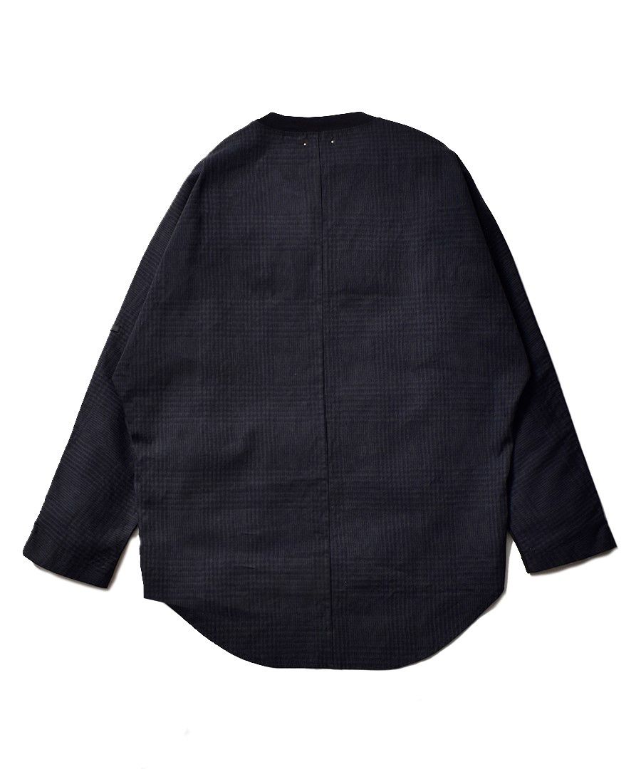 N.HOOLYWOO × MINEDENIM BD.Discharge Glen Check NHW LS TSH （BLACK） ロングスリーブ 長袖カットソー グレンチェック
