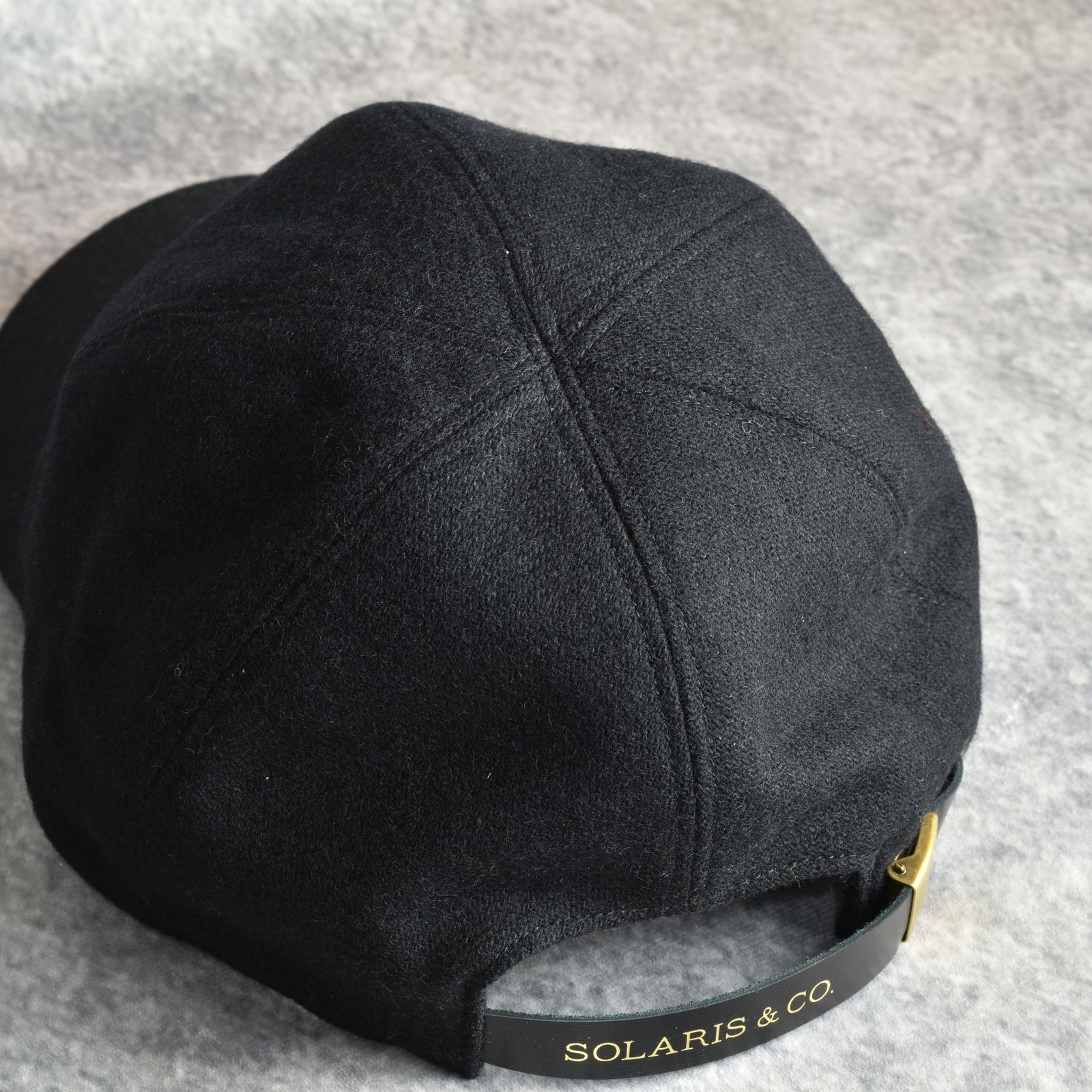 SOLARIS&CO. - Melton Wool Curved Visor Cap 