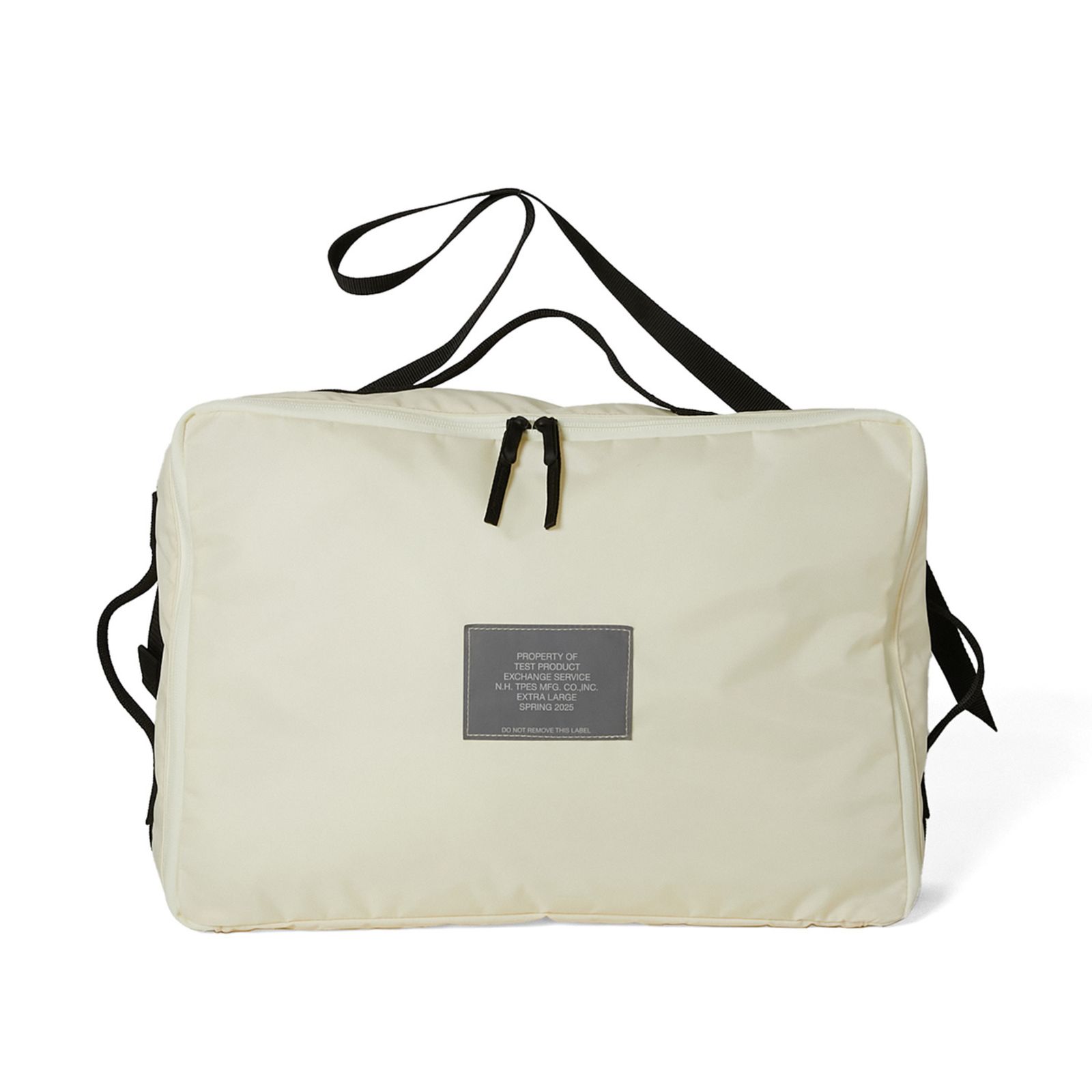 POUCH WITH STRAP （IVORY） / ファスナー ポーチ バッグ （アイボリー） / 9251-AC02