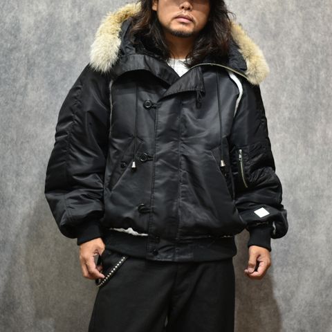 PENTAGRAM N-2B FLIGHT JKT (BK)｜ペンタグラム フライトジャケット｜PD26AJ04