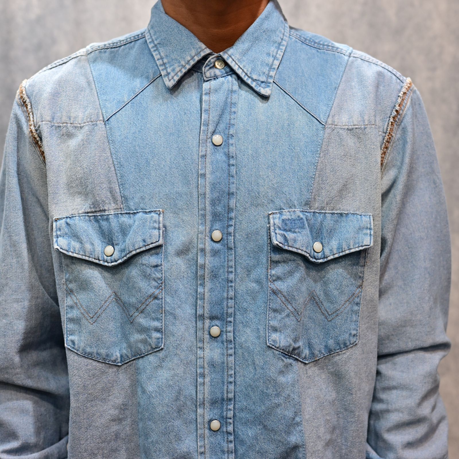 OLD PARK×MINEDENIM Inside out Western SH （USS） / MND-25SSOP001