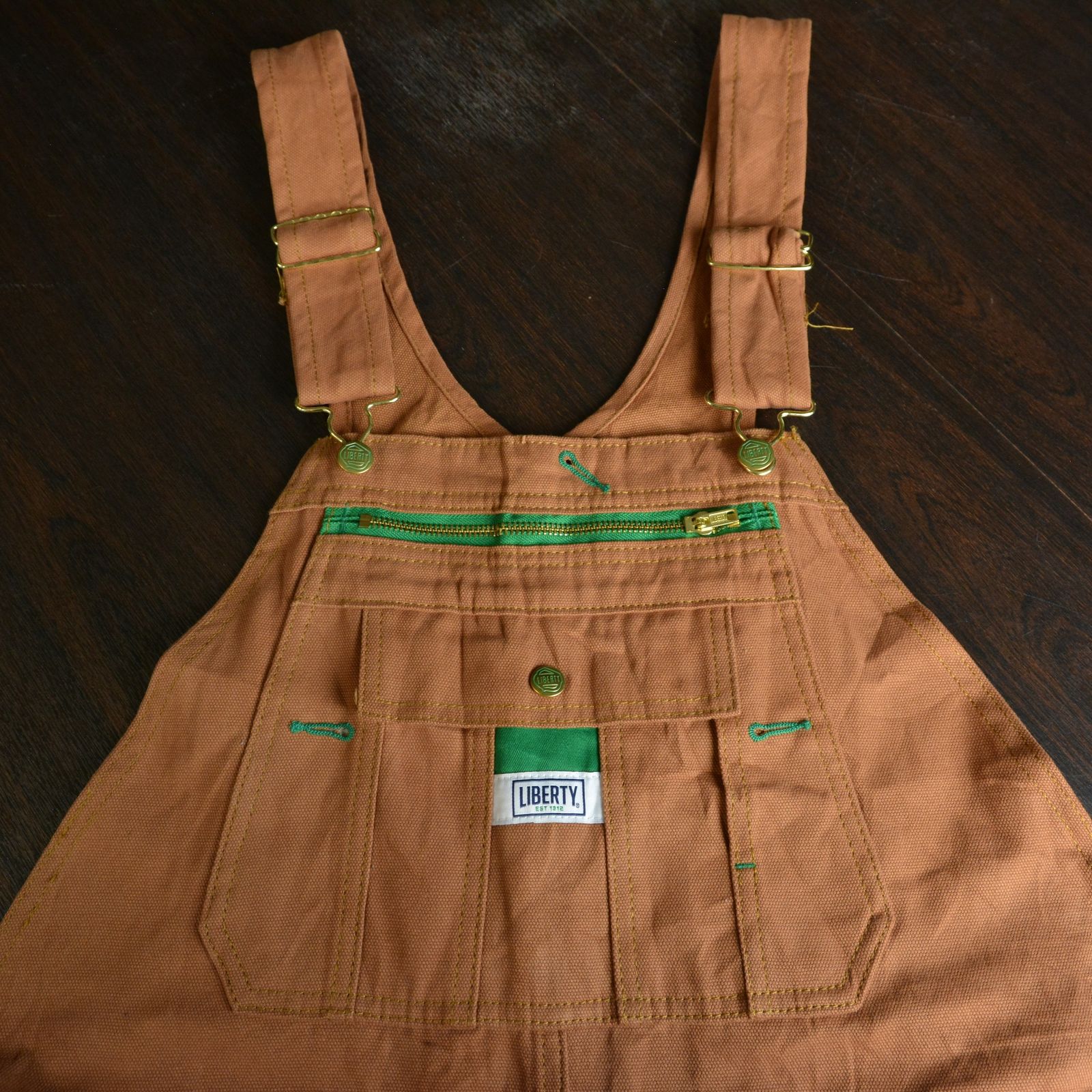 古着 / Liberty リバティ ダック ビブ オーバーオール / 38×32