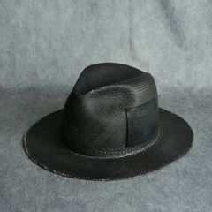 トキヤ草 製品染め + GUIDI ホースクラップ仕上げハット （BLACK）