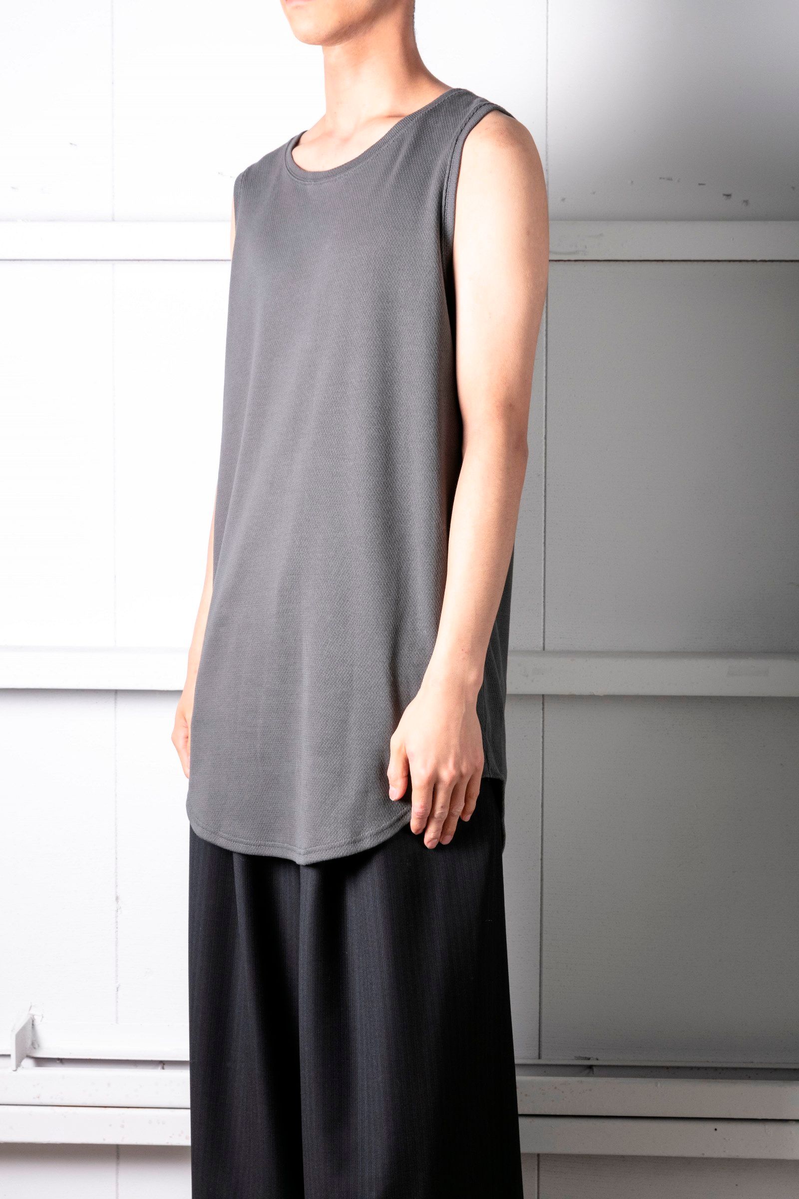 base layer long nosleeve 2 (CHARCOAL)