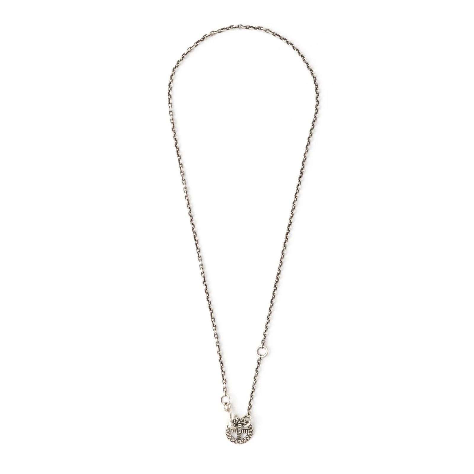 × D.O.D SILVER SNAKE WHEEL NECKLACE ＜EXCLUSIVE＞ (SILVER)｜× ディーオーディー スネーク ホイール型 ネックレス｜CL-25AW004JW EX