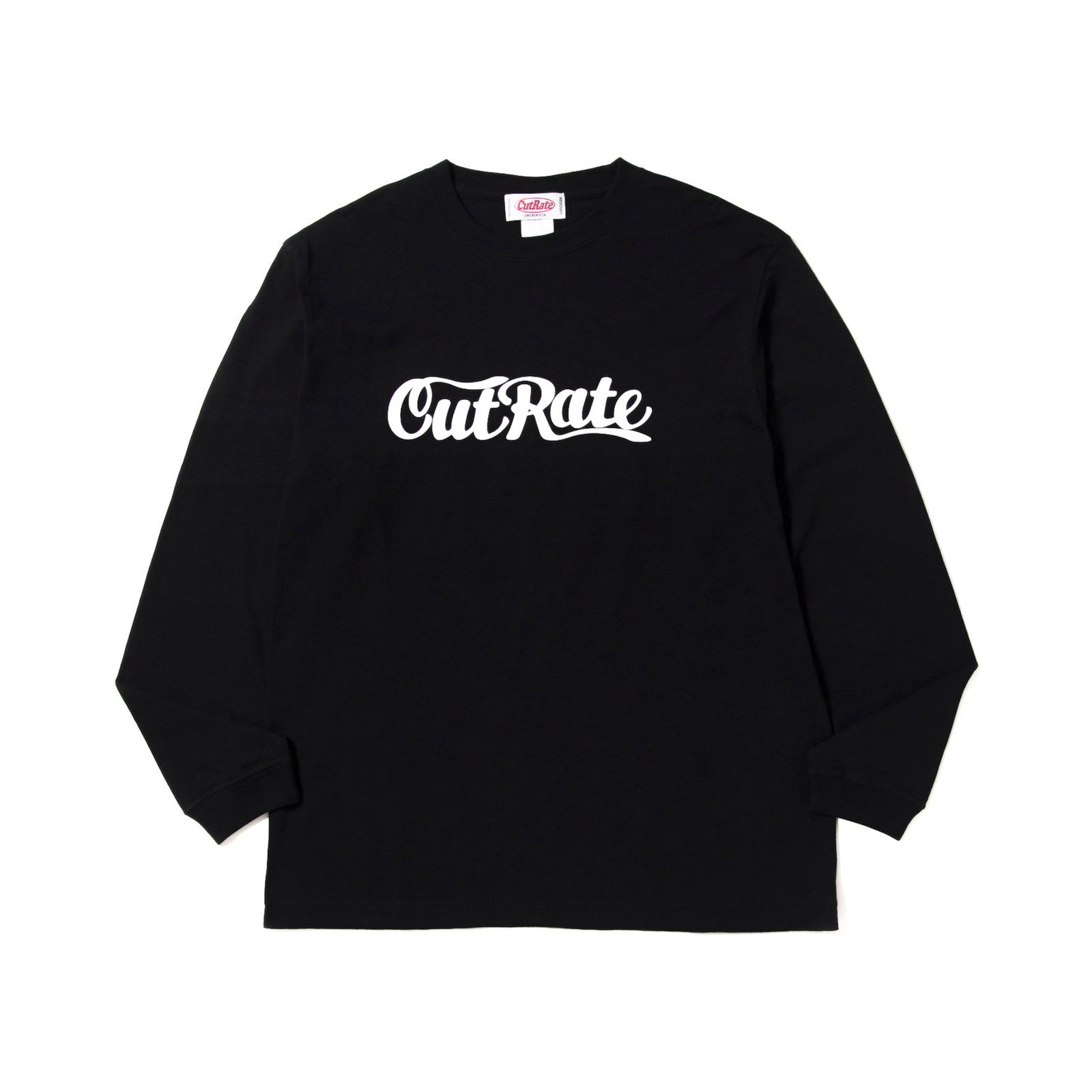 CUTRATE LOGO L/S TEE (BLACK)｜プリント ロンT｜CR-26SS006