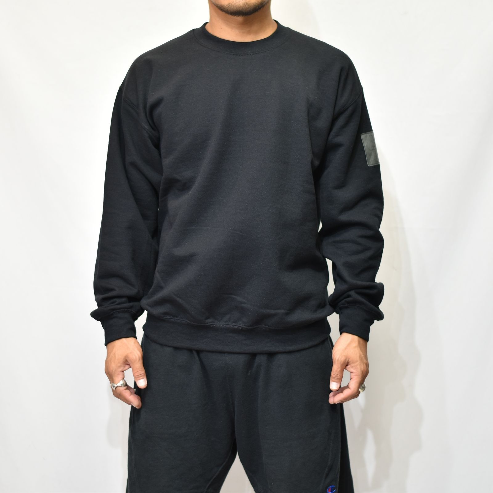 CREWNECK SWEARTSHIRT （BLACK） 裏毛トレーナー