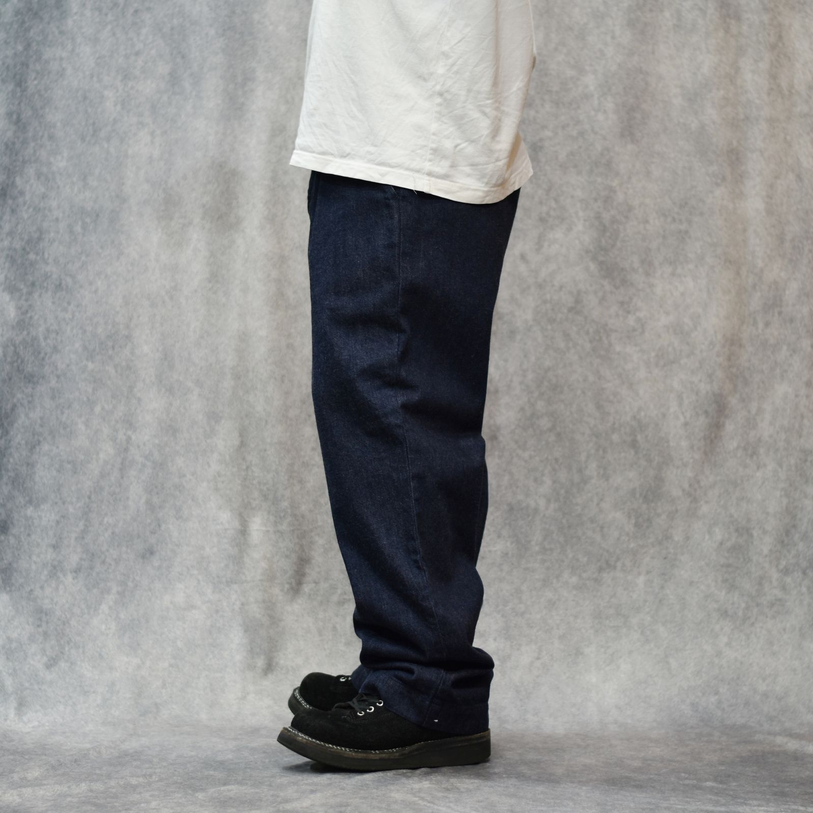 VINTAGE REPRODUCT DENIM TUCK TROUSERS (INDIGO)｜デニムタックパンツ｜CL-25AW010