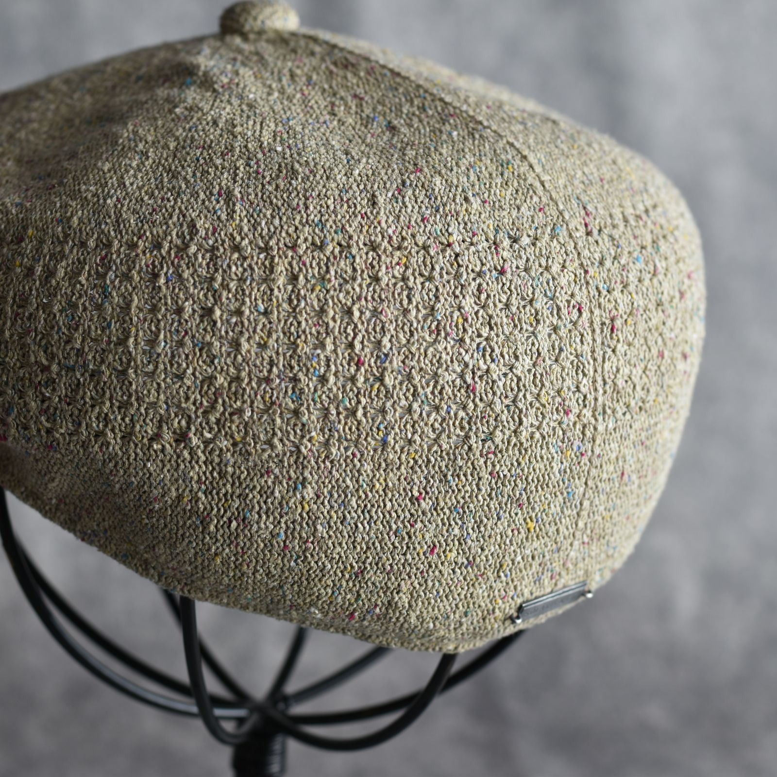 Silk Hunting Cap "GENTLEMAN" (BEIGE) / シルク ハンチング帽