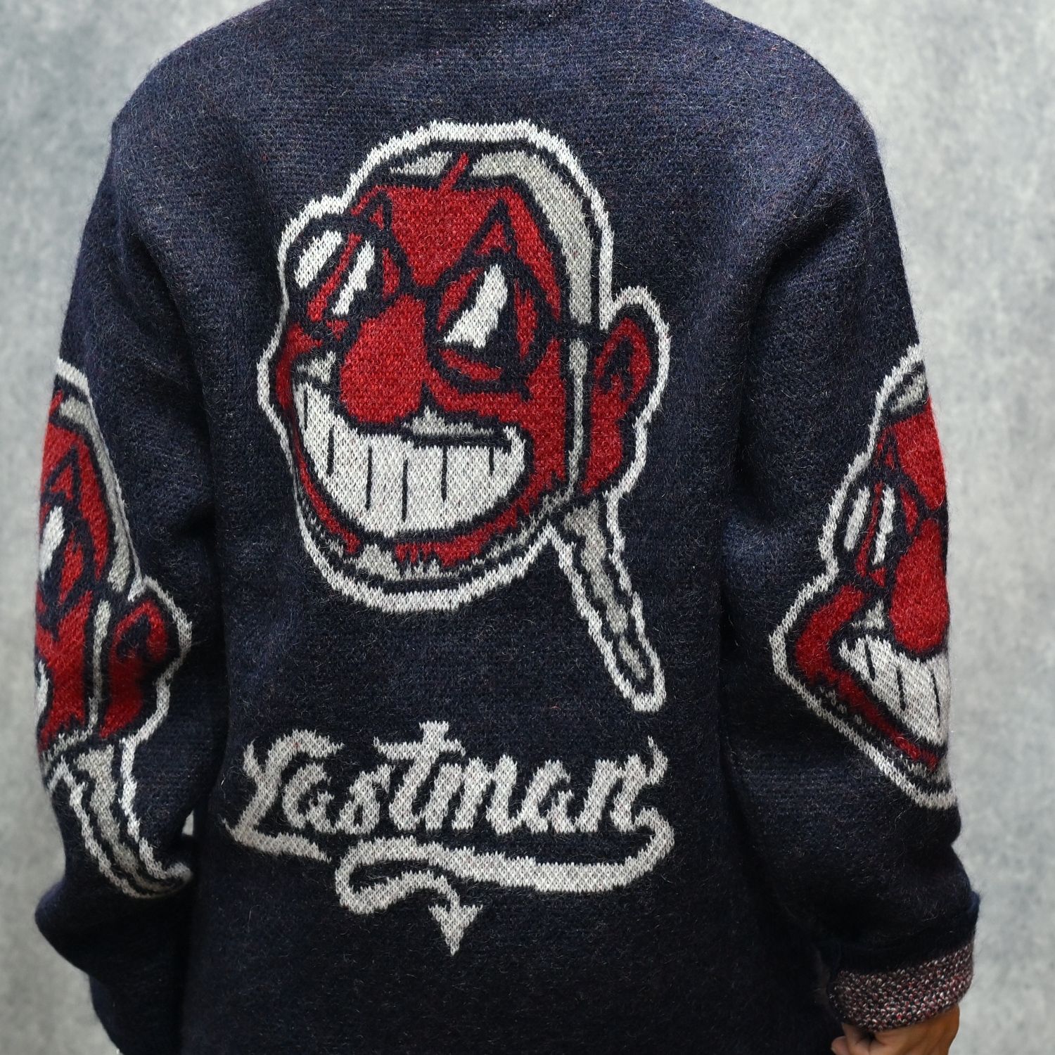 LM Mohair Parka （NAVY / ネイビー） モヘアニット パーカー｜SAN-A-016N