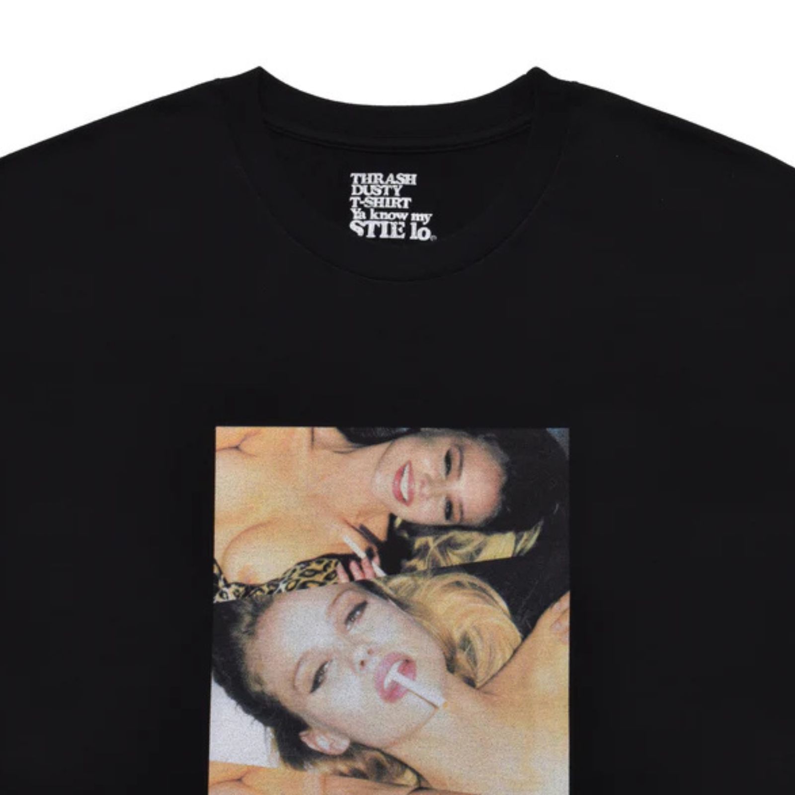 Jonathan Leder × Stie-lo "ALLIE" Crewneck T-SH （BLACK） / プリントTシャツ （ブラック） 25MND-STL003