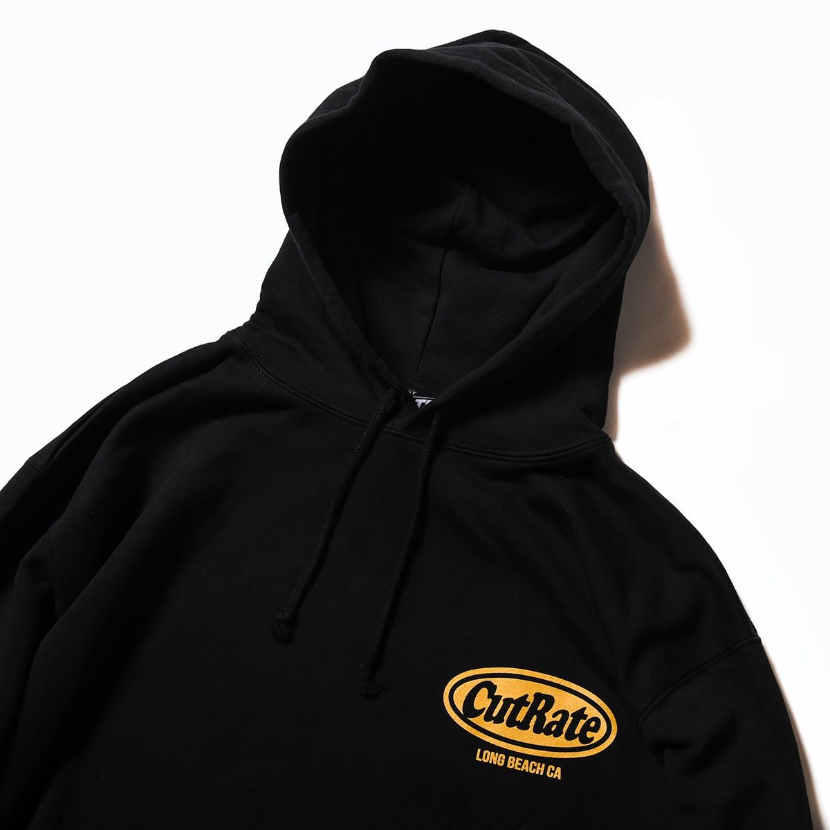 CUTRATE LOGO OMW L/S PULLOVER PARKA (BLACK)