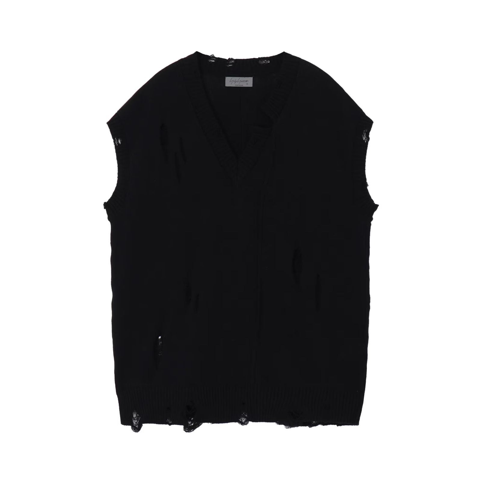 7G2P JERSEY V NECK VEST （BLACK） / ニットベスト （ブラック） HP-K13-098