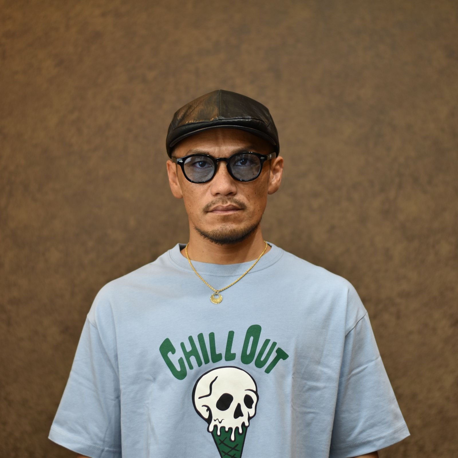 CUTRATE LOGO GLASSES (BLACK × BLUE) / カットレイト ロゴ グラシズ