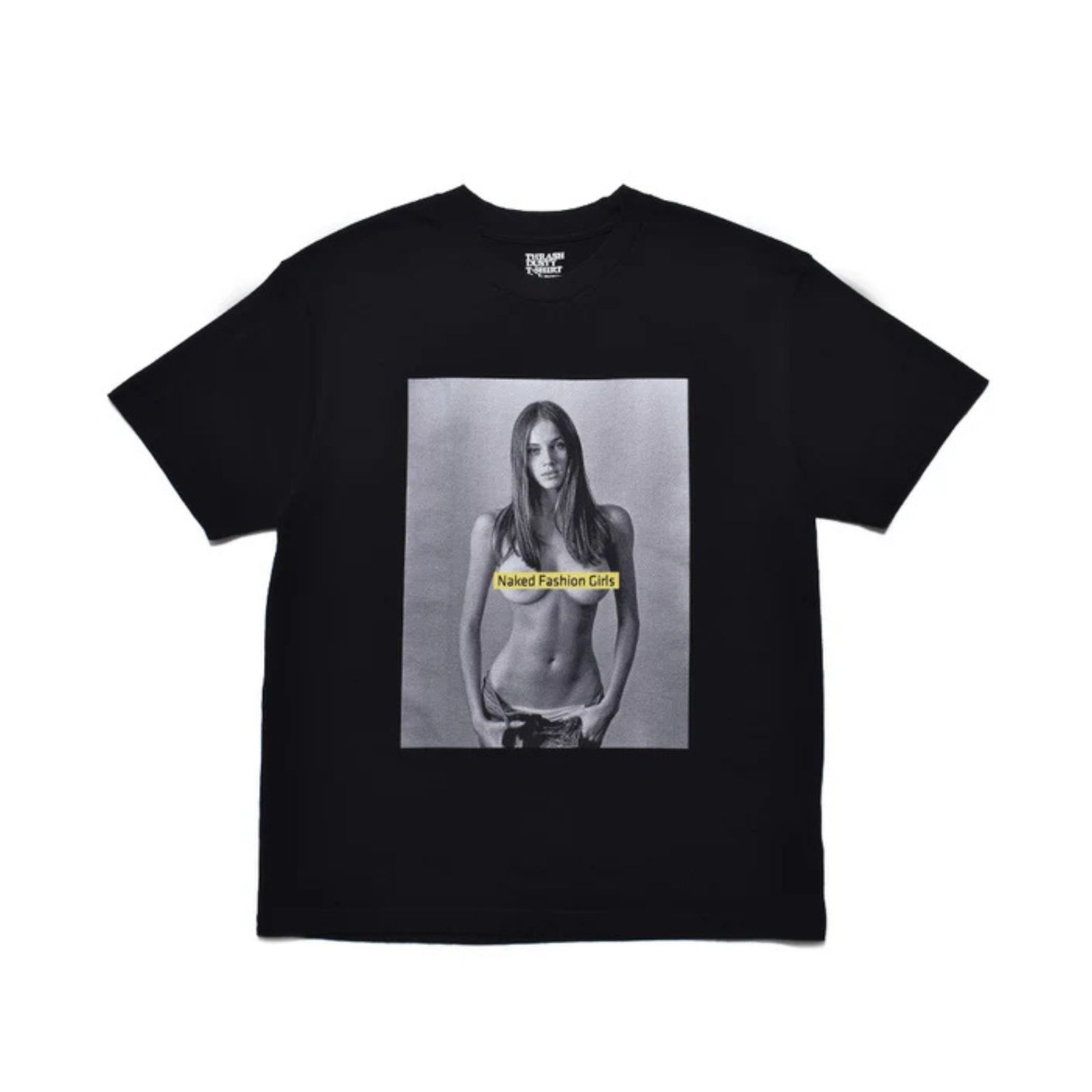 MIKE DOWSON “Naked Fashion Girls”×Stie-lo （BLACK） / プリントTシャツ （ブラック） 25MND-STL001