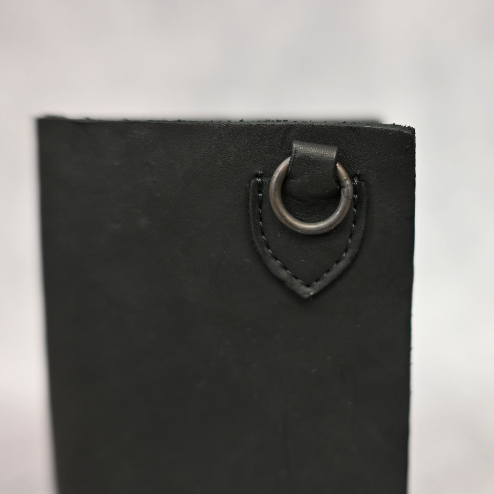 ダブルショルダーレザー製品染め 札入れ （BLACK / ブラック） 318-03