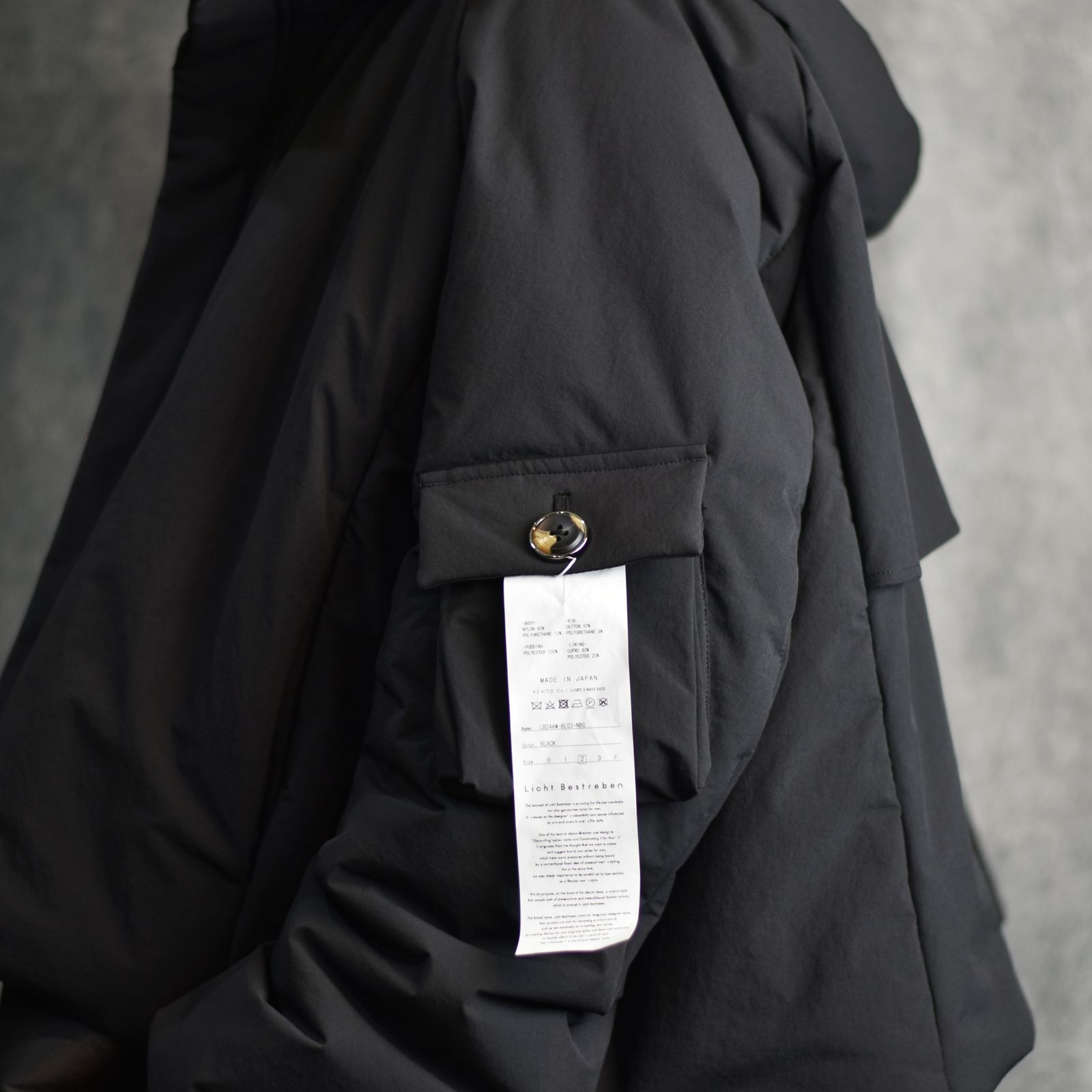 Licht Bestreben - パッティングショートブルゾン / LB24AW-BL03