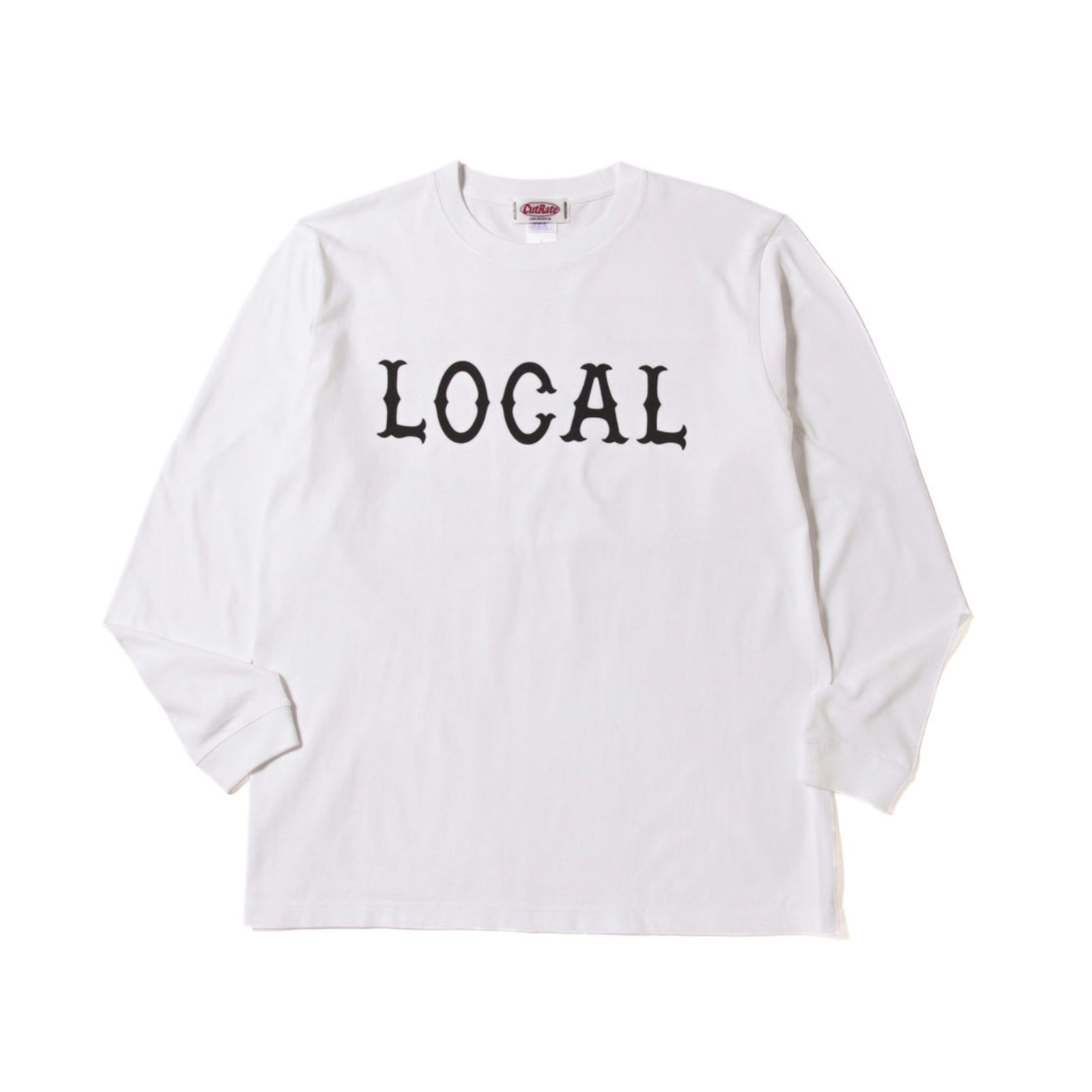 LOCAL L/S TEE (WHITE)｜プリント ロンT｜CR-26SS009
