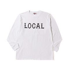 LOCAL L/S TEE (WHITE)｜プリント ロンT｜CR-26SS009