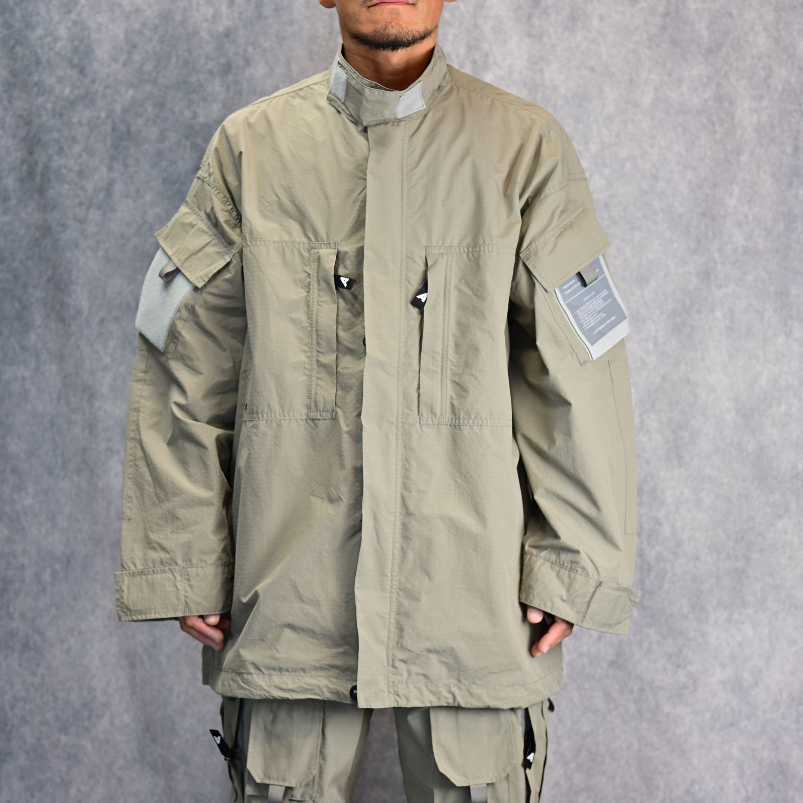 × ArkAir OMBAT SHIRT [N.HOOLYWOOD TEST PRODUCT EXCHANGE SERVICE （GRAY） / コンバット シャツ ブルゾン （グレー） / 9251-BL01-002