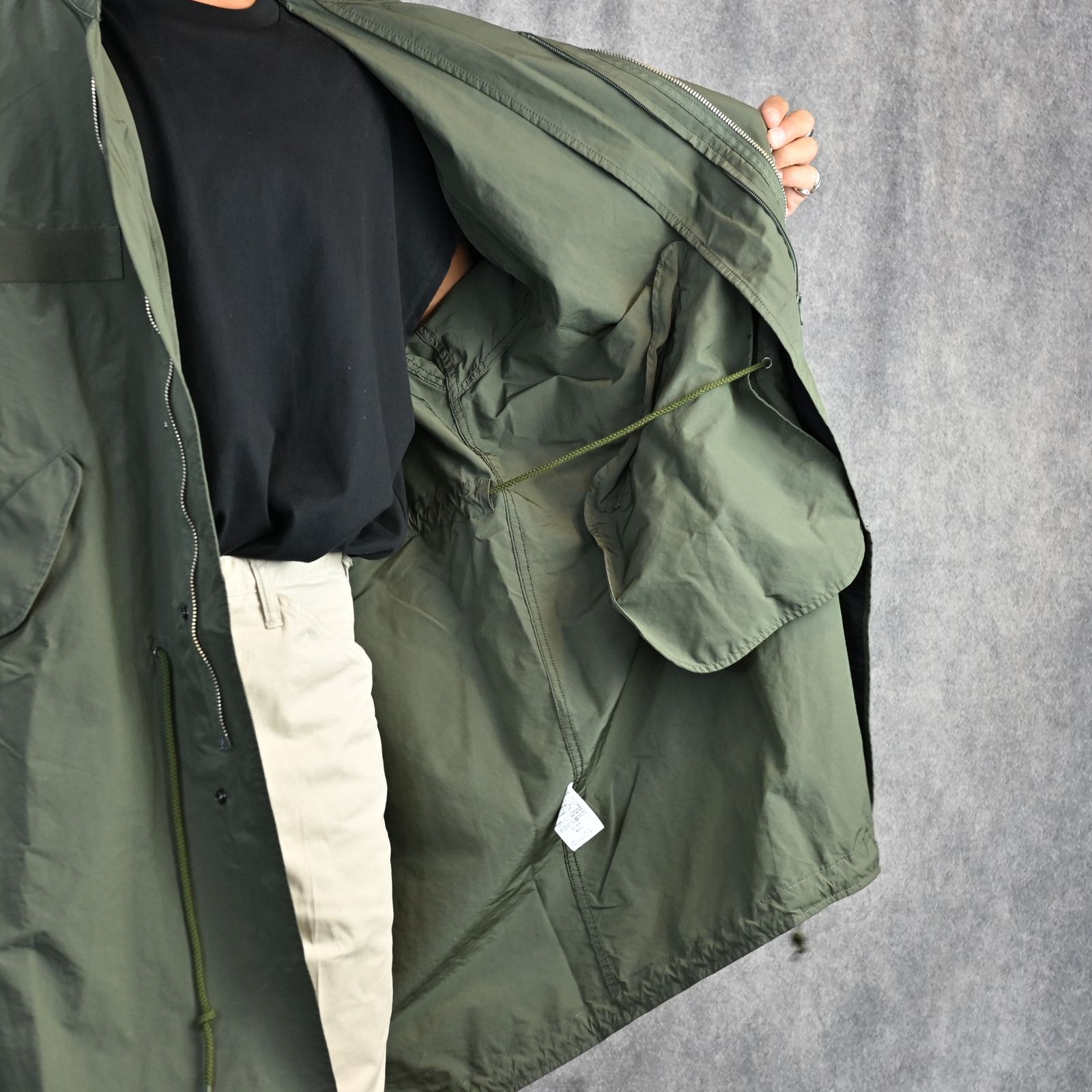 PORTER CLASSIC ステンカラーコート Ｍ　オリーブ 8080000526481_1.jpg?v=