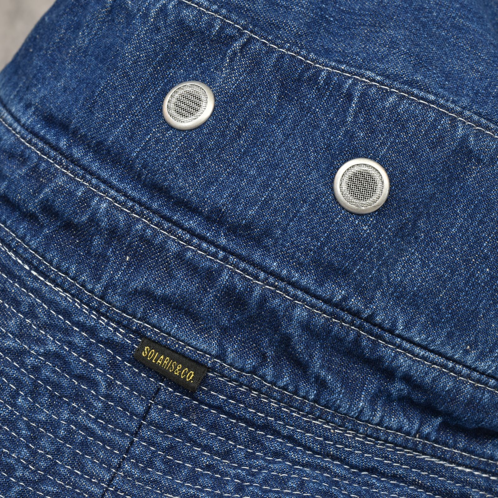 8oz Denim Jungle Hat "BARNES" (FADE WASH)｜ジャングルハット｜Y01007