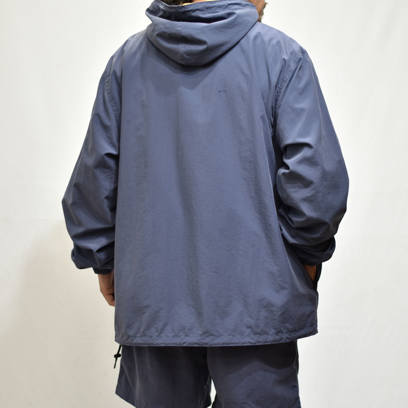 PEACH SKIN NYLON CALEE LOGO ANORAK PARKA (DARK PURPLE)