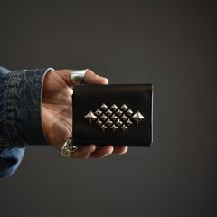 STUDS LEATHER MULTI WALLET (BLACK) / スタッズレザー マルチウォレット