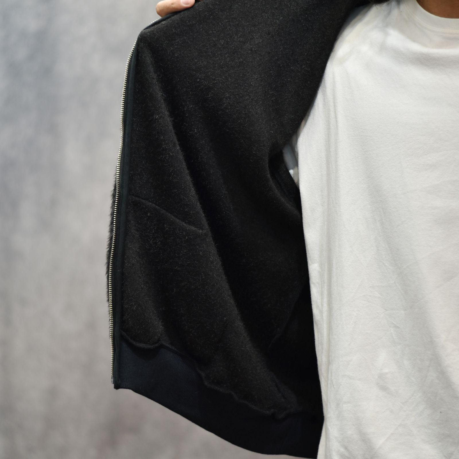 TEDDY BEAR HOODED SWEATER (BK)｜テディベア スウェットパーカー｜PD25AC01