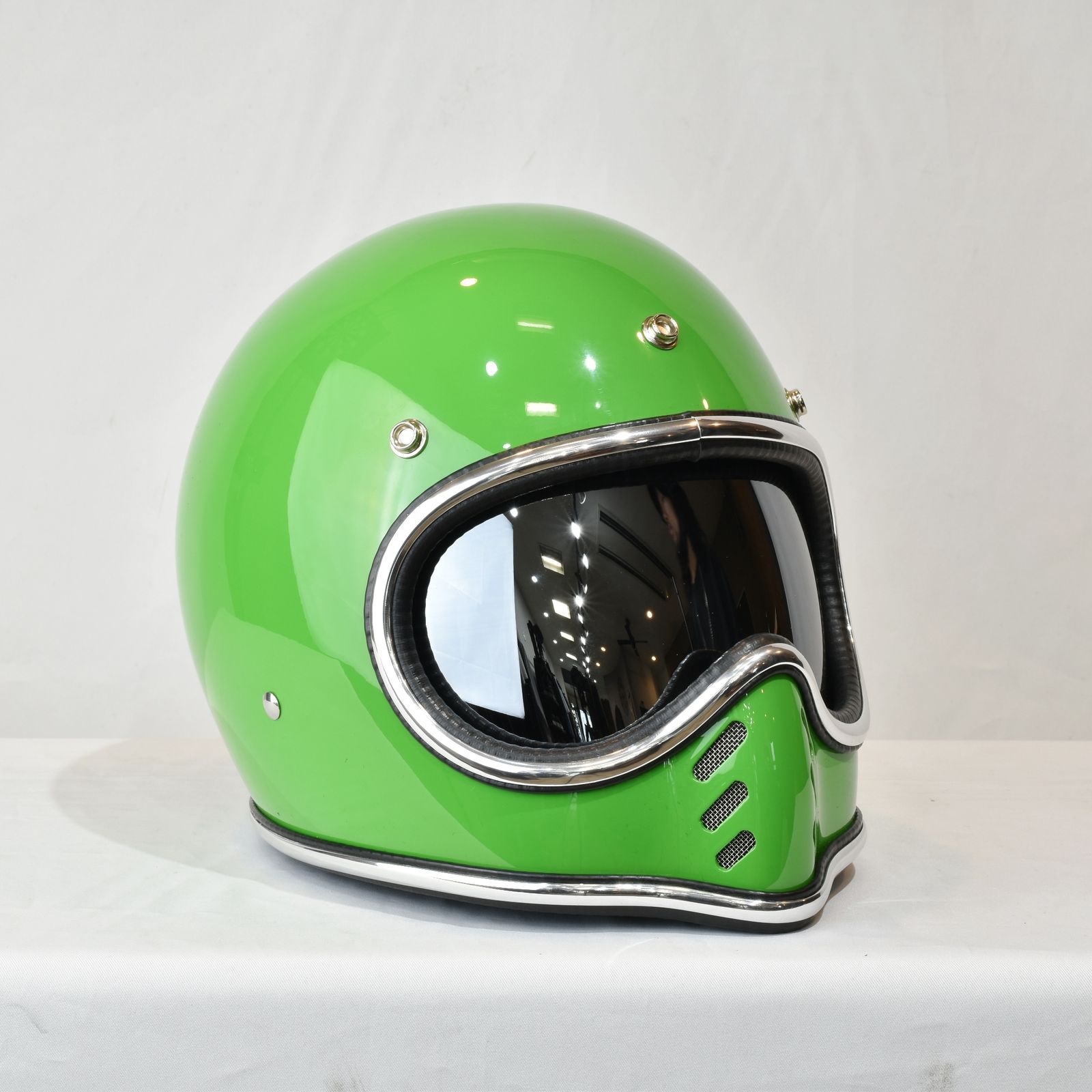 再販売通知リクエスト可 | BURST CHROME CROSS (GREEN) | バースト クロムクロス ヘルメット